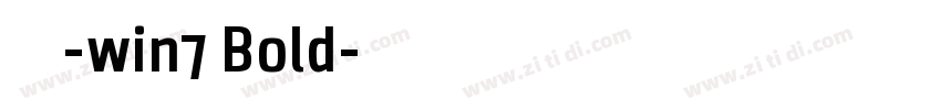 微软雅黑-win7 Bold字体转换